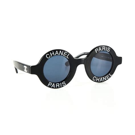 chanel paris sunglasses round|Chanel Paris vintage sunglasses.